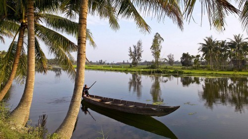 Sự thanh bình của miền quê Nam Bộ.